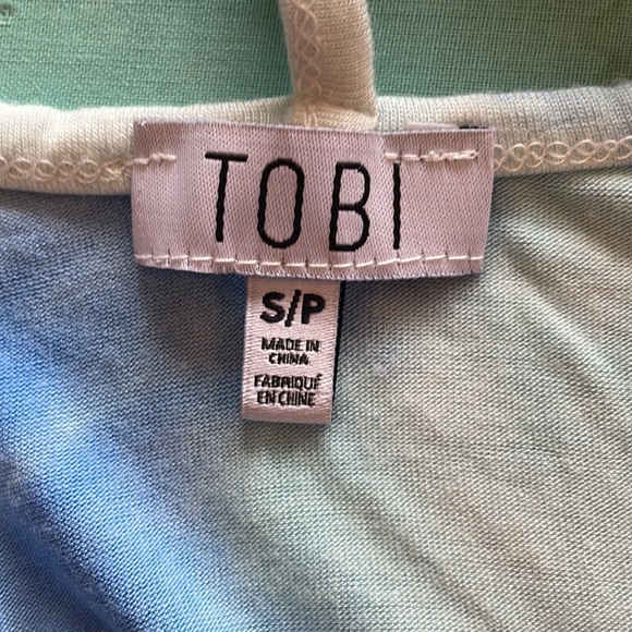 Tobi Daisy Tie Dye Strappy Crop Top - Picture 4 of 4